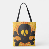 Tote Bag Crâne noir et os croisés (Dos)