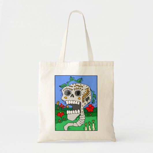 Tote Bag Crâne peint (Devant)