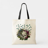 Tote Bag Crâne Shamrock floral (Dos)