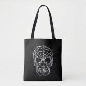 Tote Bag Crâne Spiderweb (Devant)