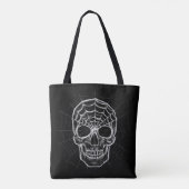 Tote Bag Crâne Spiderweb (Dos)