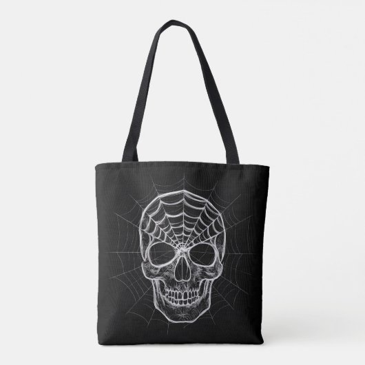 Tote Bag Crâne Spiderweb (Dos)