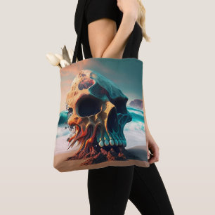 Tote Bag Crâne sur la plage