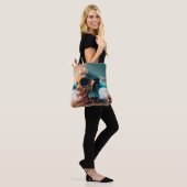 Tote Bag Crâne sur la plage (Sur le modèle)