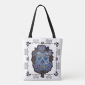 Tote Bag Crâne trois Fourre-tout de sucre (Dos)