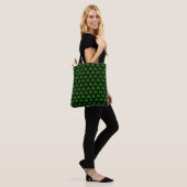 Tote Bag crâne vert néon (Sur le modèle)