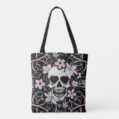 Tote Bag Crâne vintage Girly (Dos)