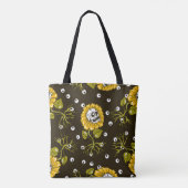 Tote Bag Crânes de tournesol : Unique Motif sans fil. (Dos)