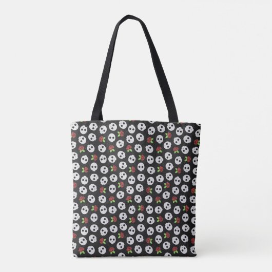 Tote Bag Crânes et Roses (Dos)