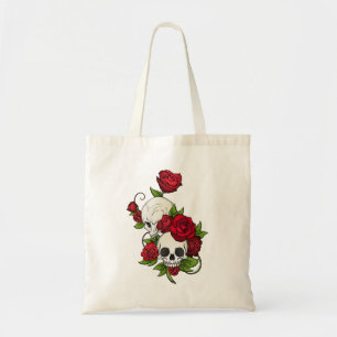 Tote Bag Crânes Roses Día de Muertos