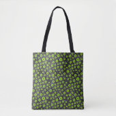 Tote Bag Crânes verts et série Tournesol Conception 7  (Devant)