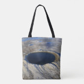Tote Bag Cratère aérienne Pingualuit, Québec, Canada. (Dos)