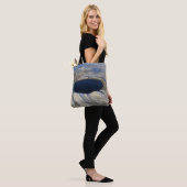 Tote Bag Cratère aérienne Pingualuit, Québec, Canada. (Sur le modèle)