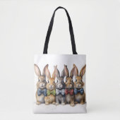 Tote Bag Cravate d'aquarelle chabot (Devant)