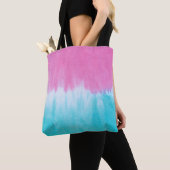Tote Bag Cravate-Dye Abstrait : Conception de tissu de coto (De près)