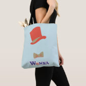 Tote Bag Cravate Wonka Top Hat & Bow (De près)