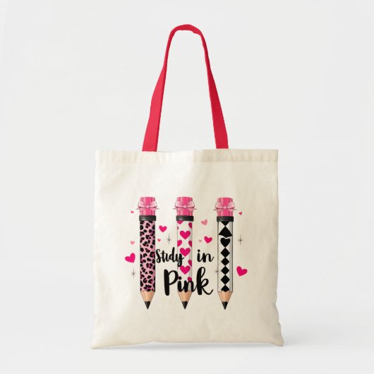 Tote Bag Crayon éducation mignon (Devant)