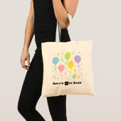 Tote Bag Crayon Modifiable Style – Balloon Bash pour Enfant (Devant (produit))