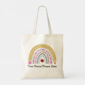 Tote Bag Crayon tendance Cute Rainbow Apple Teacher Cadeau (Dos)