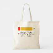 Tote Bag Crayons de professeur personnalisés (Dos)