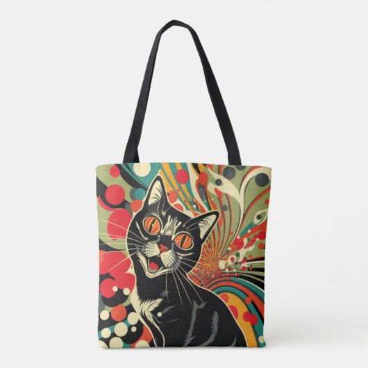 Tote Bag Crazy Cat (Dos)