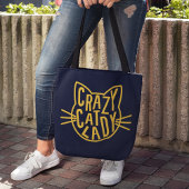 Tote Bag Crazy Cat Lady Cat Face