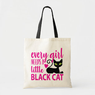 Tote Bag Crazy Cat Lady Kitty Lover Halloween Black Cat