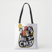 Tote Bag Crazy Good Vibes, Vibrant (Devant)