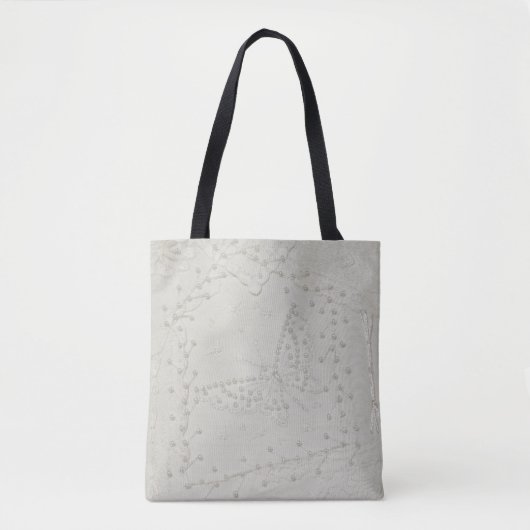 Tote Bag Crazy Quilt Embrodé Panneau Design (Devant)