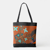 Tote Bag Crazy Quilt Fractal Abstrait (Dos)