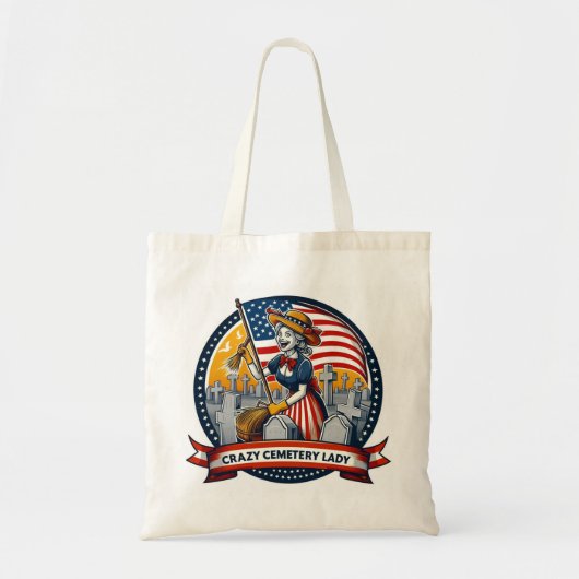 Tote Bag CrazyCemeteryLady Fourre-tout (Devant)