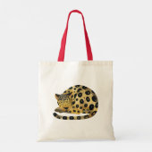 Tote Bag Cream Leopard Animal (Dos)