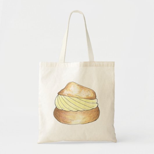 Tote Bag Cream Puff Puffs Creampuff Dessert Bois de cuisine (Devant)