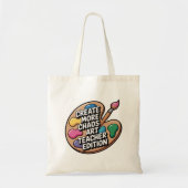 Tote Bag Create More Chaos Tote | Funny Art Teacher Gift (Devant)