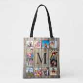 Tote Bag Create Your Custom Photo Collage Rustic Farmhouse (Devant)
