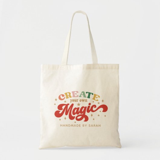 Tote Bag Create Your Own Magic Grl Pwr Girl Power (Devant)