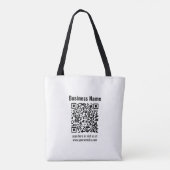 Tote Bag Create Your Own QR Code | Transperant (Dos)