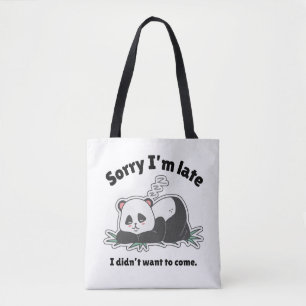 Tote Bag Création de Panda Paresseux Drôle