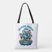 Tote Bag Création de vagues (Dos)