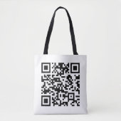 Tote Bag Création instantanée de code QR (en entrant votre  (Devant)