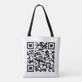 Tote Bag Création instantanée de code QR (en entrant votre  (Dos)