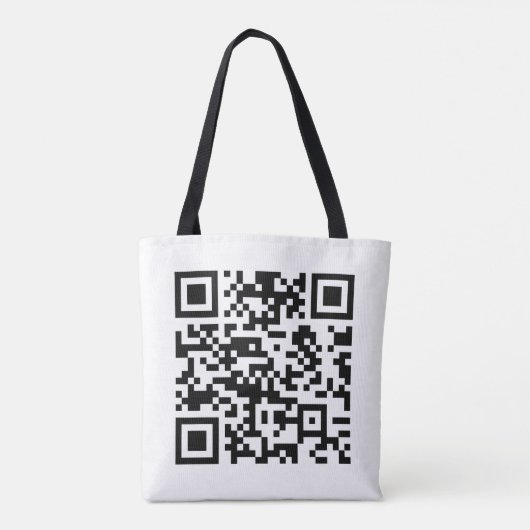 Tote Bag Création instantanée de code QR (en entrant votre  (Dos)