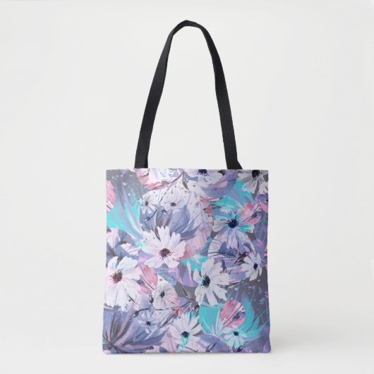 Tote Bag Creative seamless watercolor pattern of plants, He (Devant)