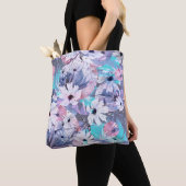 Tote Bag Creative seamless watercolor pattern of plants, He (De près)