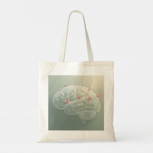 Tote Bag Créativité botanique du cerveau (Dos)