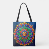 Tote Bag Créativité vibrante de mandala (Dos)