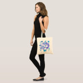 Tote Bag Créature de la fée mauve de sirène (Devant (modèle))