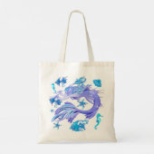 Tote Bag Créature de la fée mauve de sirène (Dos)