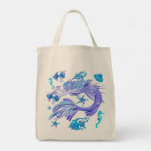 Tote Bag Créature de la fée mauve de sirène (Dos)