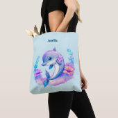 Tote Bag Créature Mer Dauphin Cute (De près)